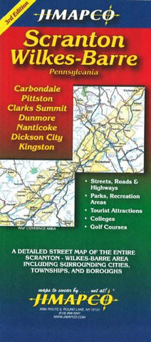 Buy map Scranton and Wilkes-Barre, Pennsylvania by Jimapco