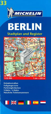 Buy map Berlin, Germany (33) by Michelin Maps and Guides