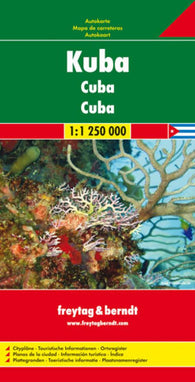 Buy map Cuba by Freytag-Berndt und Artaria