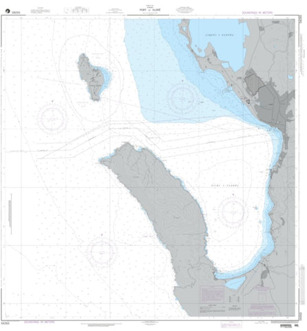 Buy map Port Of Vlore (NGA-54265-1) by National Geospatial-Intelligence Agency