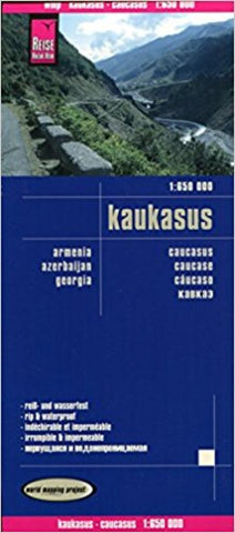 Buy map Caucasus (Armenia, Azerbaijan, and Georgia) by Reise Know-How Verlag