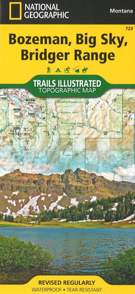 Buy map Bozeman, Big Sky, Bridger Range Topographic Map by National Geographic Maps