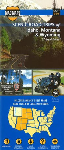 Buy map Idaho, Western Montana and Northwest Wyoming, Regional Scenic Tours by MAD Maps