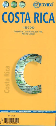 Buy map Costa Rica by Borch GmbH.