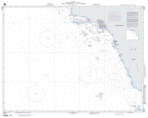 Buy map Point Conception To Isla Cedros (NGA-18000-8) by National Geospatial-Intelligence Agency