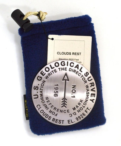 Buy map Clouds Rest, Yosemite National Park, California paperweight