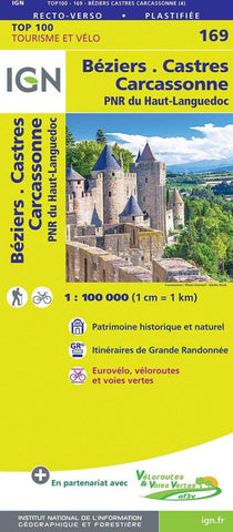 Buy map Beziers - Castres France 1:100,000 Topographic Map - Sheet #169