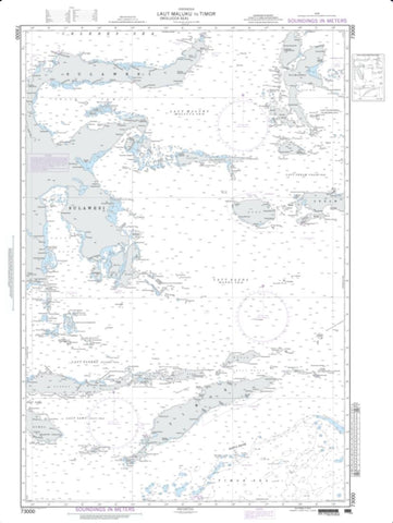 Buy map Laut Maluku (Molucca Sea) To Timor (NGA-73000-9) by National Geospatial-Intelligence Agency