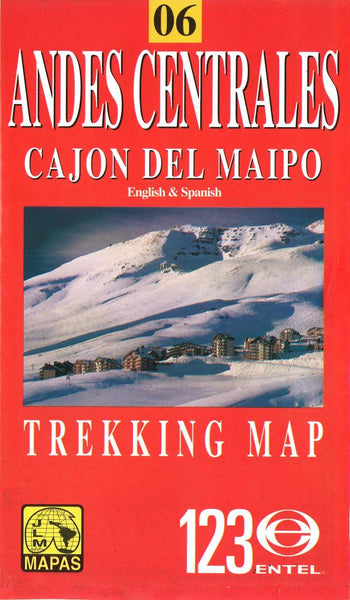 Buy map Andes Centrales and Cajon del Maipo, Chile by Juan Luis Mattassi Alonso