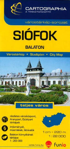 Buy map Siofok, Hungary by Cartographia