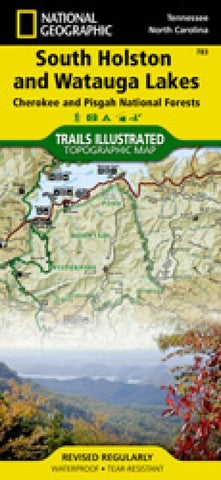 Buy map South Holston and Watauga Lakes : Cherokee and Pisgah National Forests = Cherokee and Pisgah National Forests : south Holston and Watauga Lakes : Tennessee/North Carolina, USA