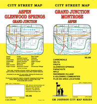 Buy map Grand Junction, Montrose and Aspen, Colorado by GM Johnson