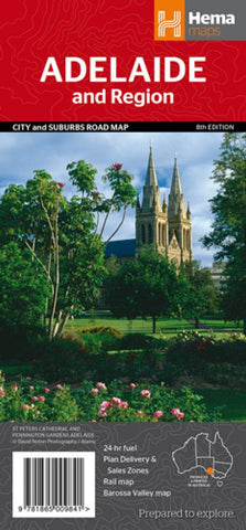 Buy map Adelaide, Australia, Regional by Hema Maps