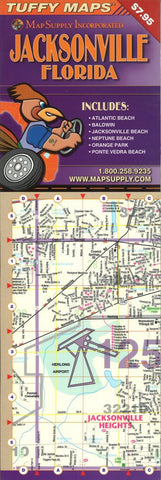 Buy map Jacksonville, Florida Laminated Tuffy Map by Tuffy Maps