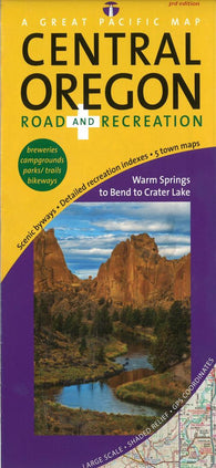 Buy map Central Oregon, Road and Recreation by Great Pacific Recreation & Travel Maps
