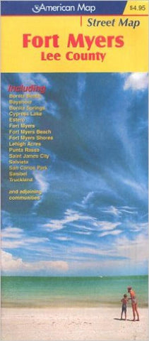 Buy map Fort Myers and Lee County, Florida by Kappa Map Group
