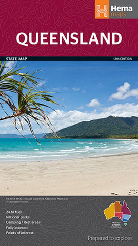 Buy map Queensland, Australia by Hema Maps