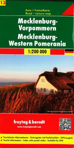 Buy map Germany, Mecklenburg-Western Pomerania by Freytag-Berndt und Artaria