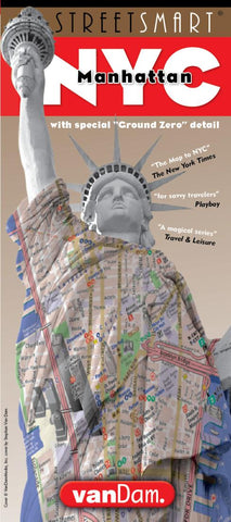 Buy map New York City, Downtown StreetSmart by VanDam
