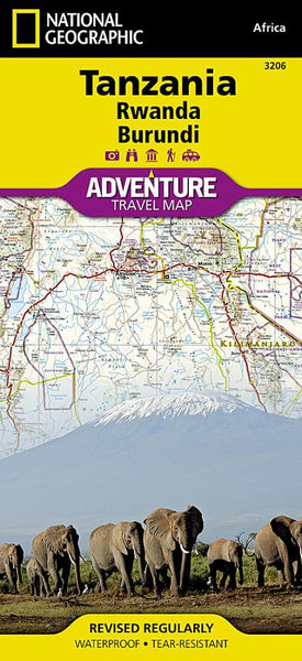 Buy map Tanzania, Rwanda, and Burundi Adventure Map 3206