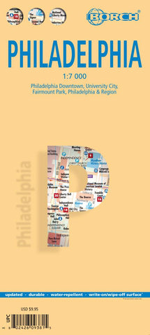 Buy map Philadelphia, Pennsylvania by Borch GmbH.