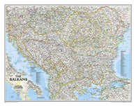 Buy map The Balkans [classic, tubed]