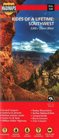 Buy map Rides of a Lifetime: Southwest by MAD Maps