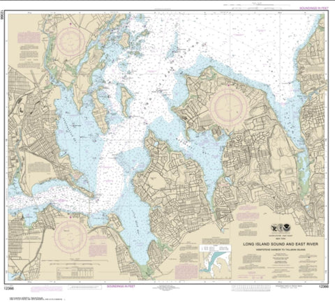 Buy map Long Island Sound and East River Hempstead Harbor to Tallman Island (12366-30) by NOAA
