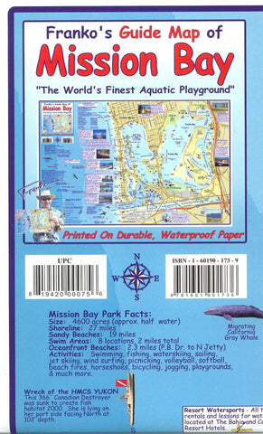Buy map California Guide Map, Mission Bay, folded, 2009 by Frankos Maps Ltd.