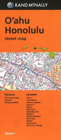 Buy map Oahu, Hawaii Southern and Central (no North Shore) by Rand McNally
