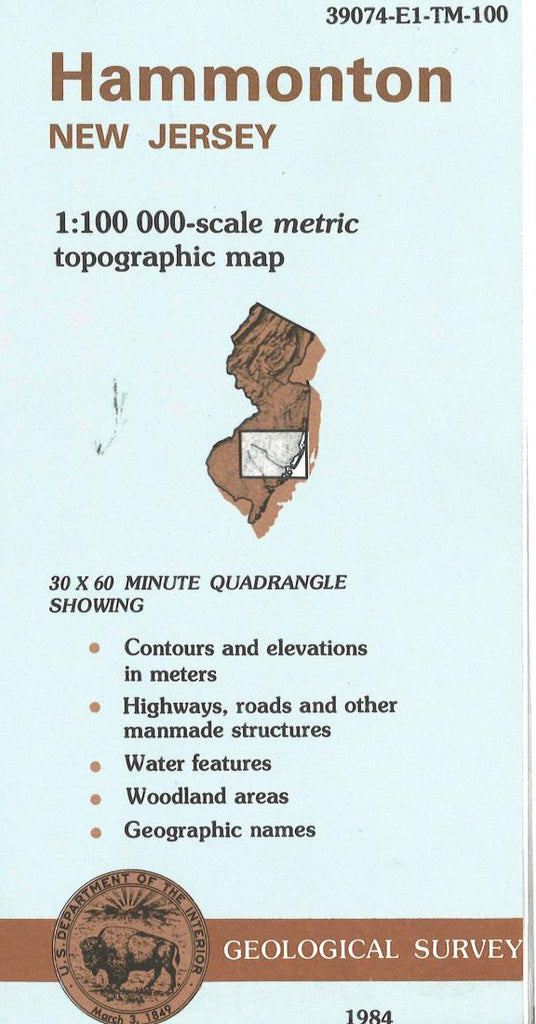 Buy map Hammonton, New Jersey YellowMaps Map Store