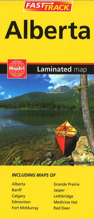 Buy map Alberta Fast Track Laminated Map