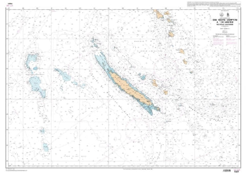 Buy map Des Recifs Bampton a lile Hunter - Nouvelle- Caledonie - Vanuatu by SHOM