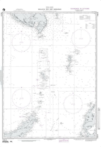 Buy map Molucca Sea And Mindanao (NGA-73014-10) by National Geospatial-Intelligence Agency