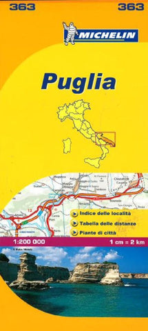Buy map Puglia, Italy (363) by Michelin Maps and Guides