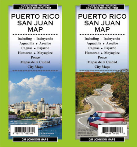 Buy map San Juan, Puerto Rico by GM Johnson