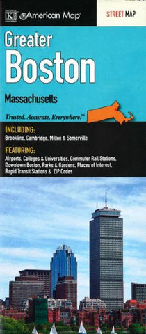 Buy map Boston, Greater by Kappa Map Group