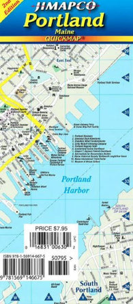 Buy map Portland, Maine, Quickmap by Jimapco