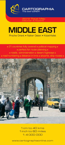 Buy map Middle East Road Map