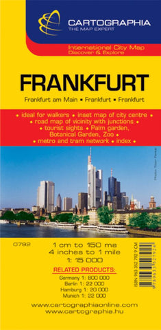 Buy map Frankfurt, Germany by Cartographia