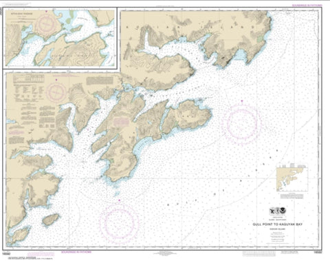 Buy map Kodiak Island Gull Point to Kaguyak Bay; Sitkalidak Passage (16592-11) by NOAA