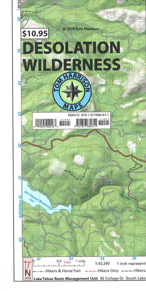 Buy map Desolation Wilderness Trail Map by Tom Harrison Maps