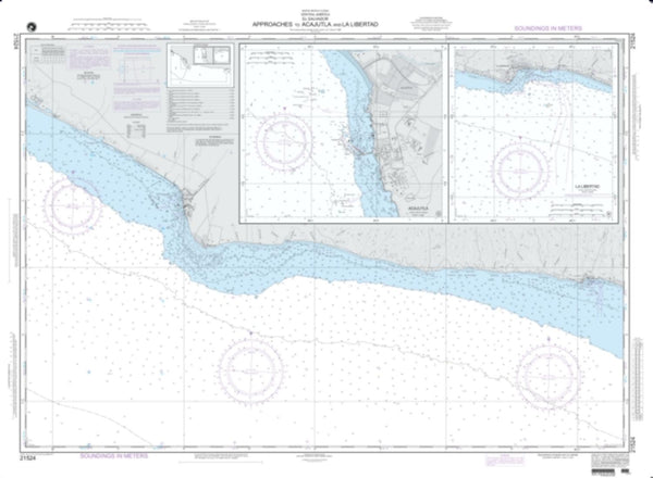 Buy map Approaches To Acajutla And La Libertad (NGA-21524-3) by National Geospatial-Intelligence Agency