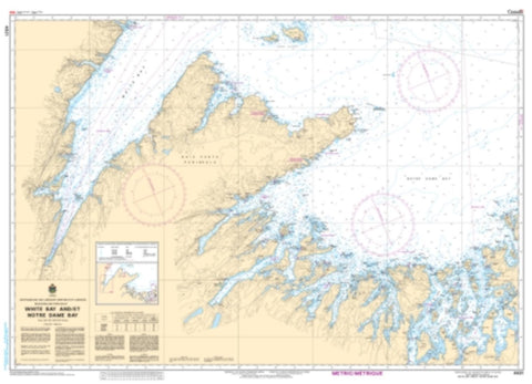 Buy map White Bay and/et Notre Dame Bay by Canadian Hydrographic Service