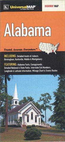 Buy map Alabama by Kappa Map Group