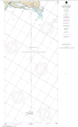 Buy map Newport, Rhode Island to Bermuda (Plotting Sheet) (5161-13) by NOAA