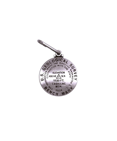 Buy map Cadillac Mountain, Acadia National Park, Maine zipper pull