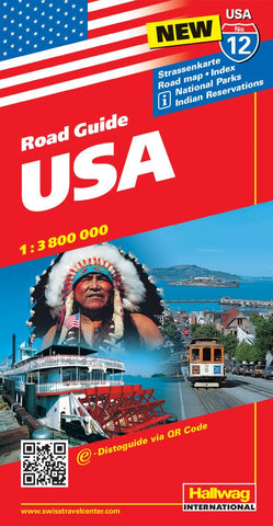 Buy map United States by Hallwag