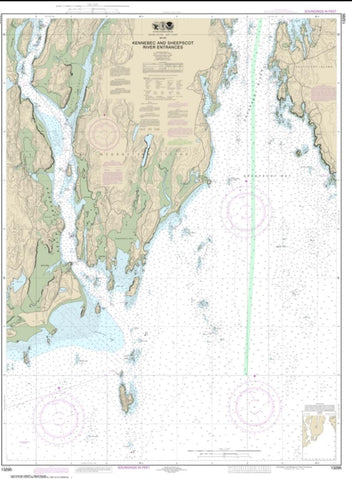 Buy map Kennebec and Sheepscot River Entrances (13295-12) by NOAA