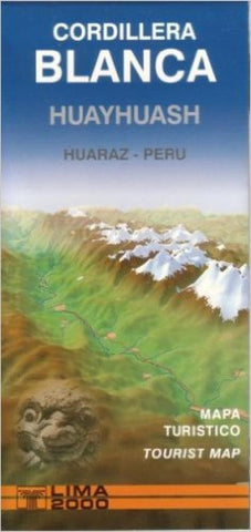 Buy map Cordillera Blanca and Huayhuash, Peru by Lima 2000